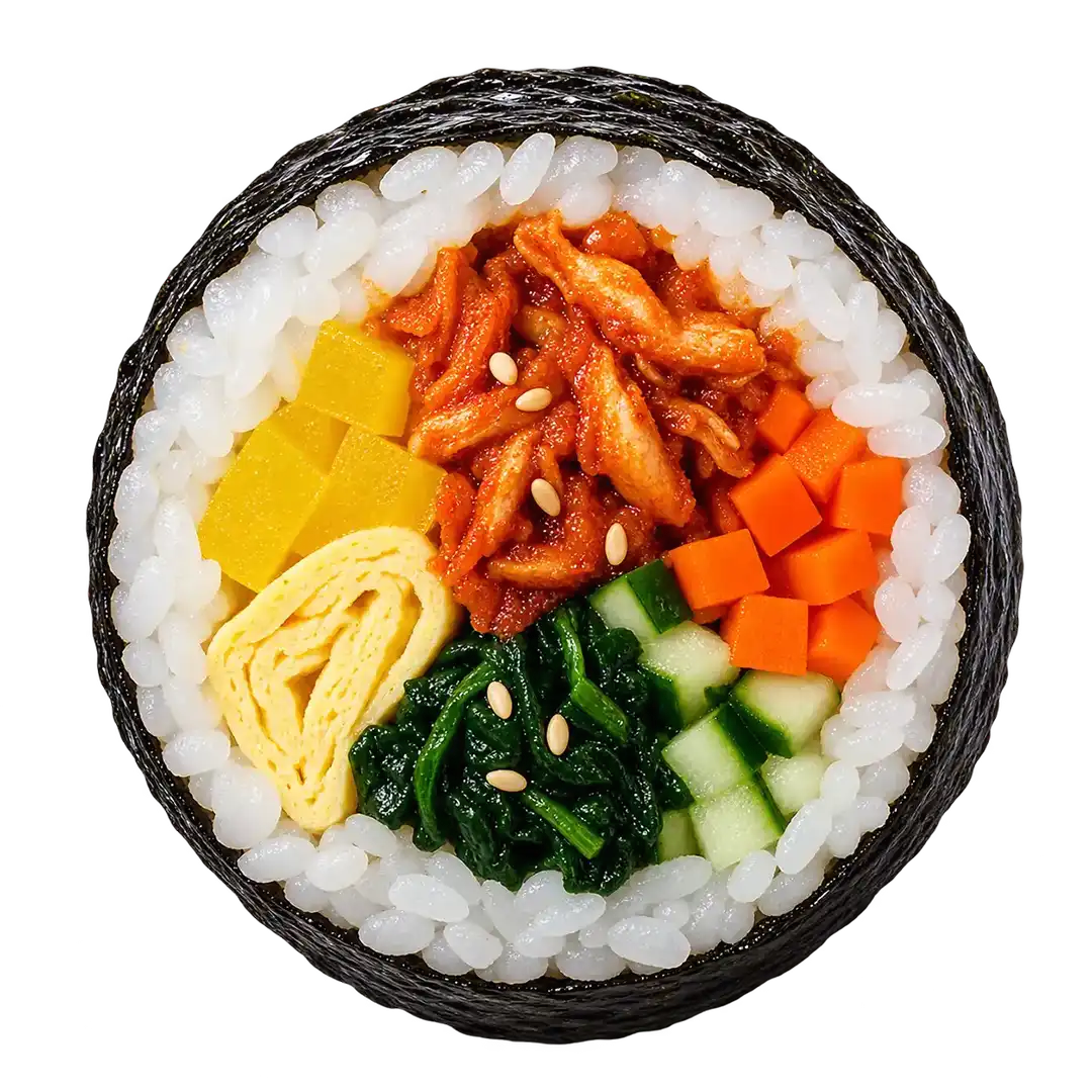 Kimbab Spicy Chicken - Dan Moo Ji Kimbab Spicy Chicken - Dan Moo Ji