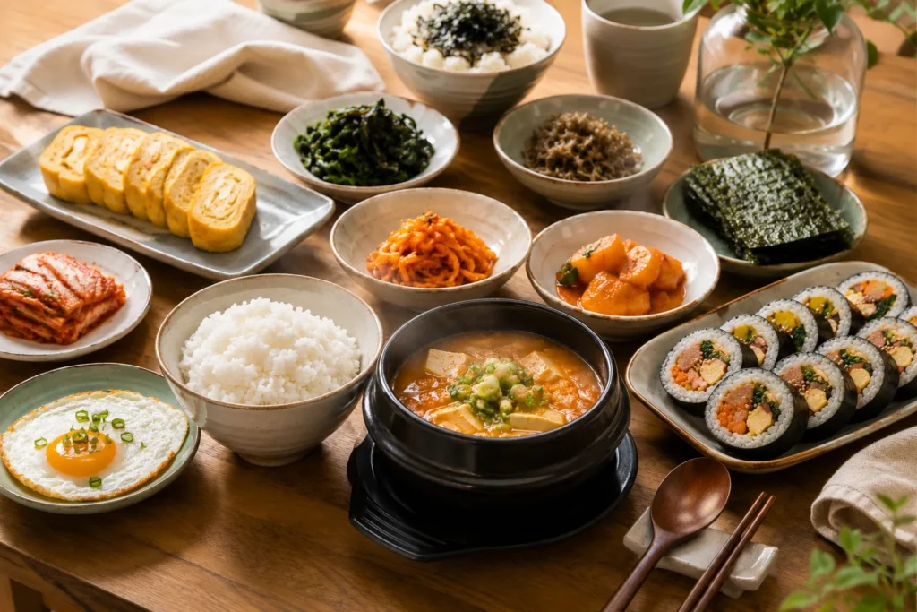 menu sarapan korea