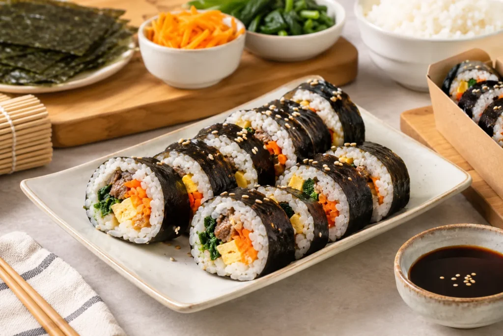 nasi rumput laut korea,