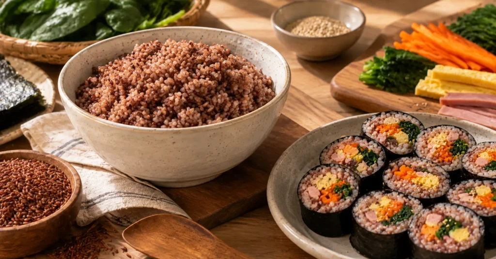 beras untuk kimbap