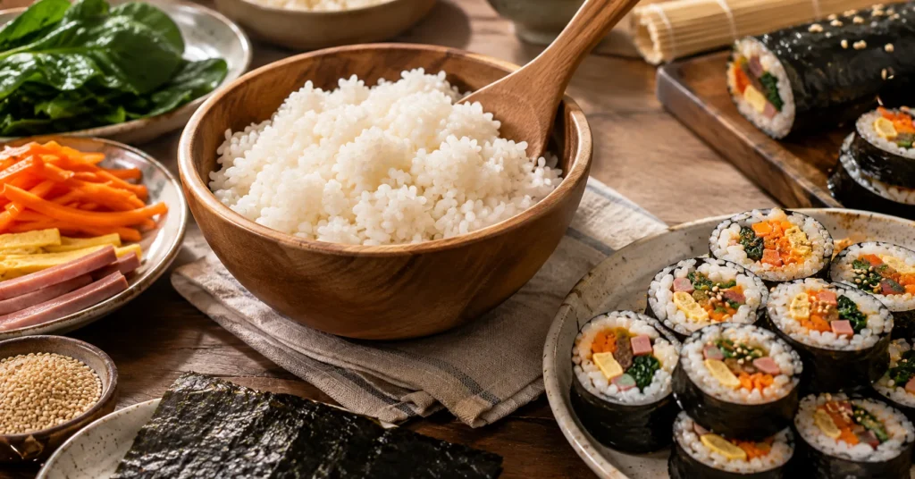 beras untuk kimbap