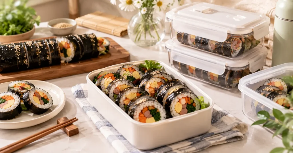 cara menyimpan kimbap