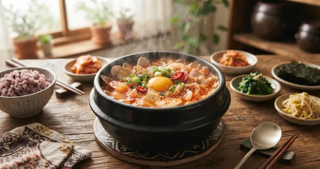 makanan Korea sederhana sup